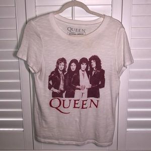 Women’s White Queen Band Tee Shirt